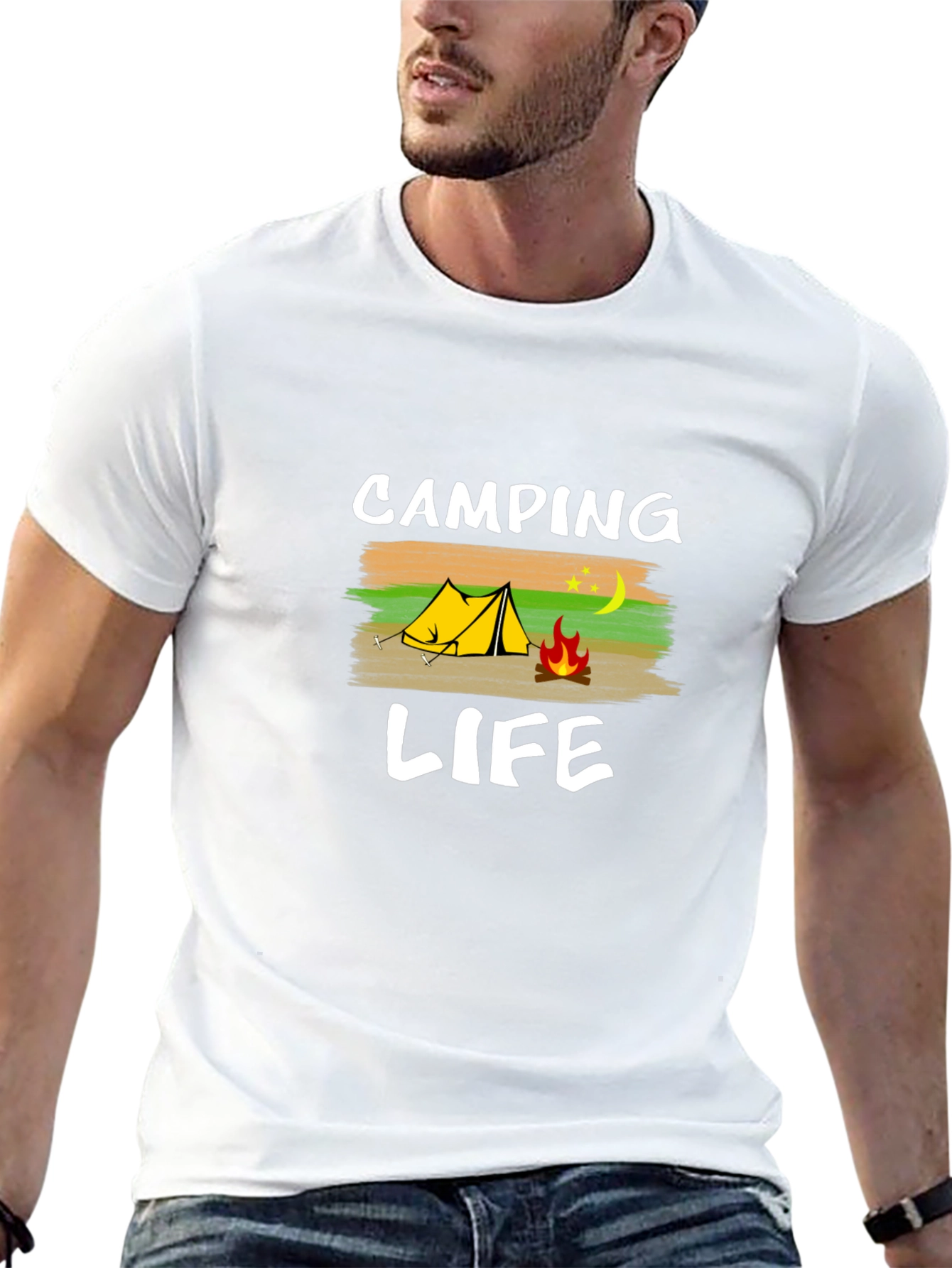 Camping Life Graphic Tee - Outdoor Adventure Shirt