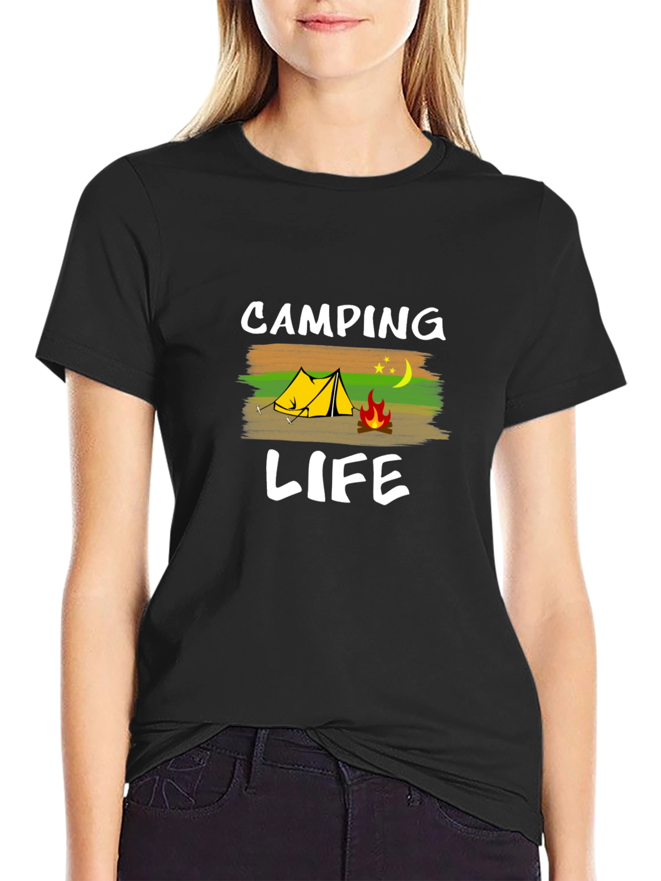 Camping Life Graphic Tee - Outdoor Adventure Shirt