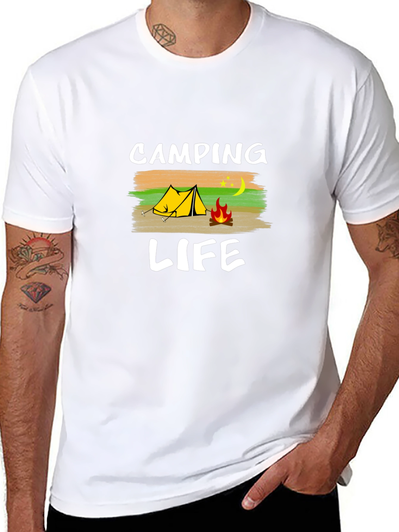 Camping Life Graphic Tee - Outdoor Adventure Shirt