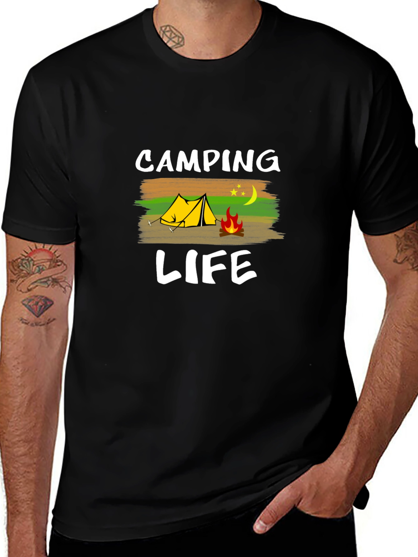 Camping Life Graphic Tee - Outdoor Adventure Shirt