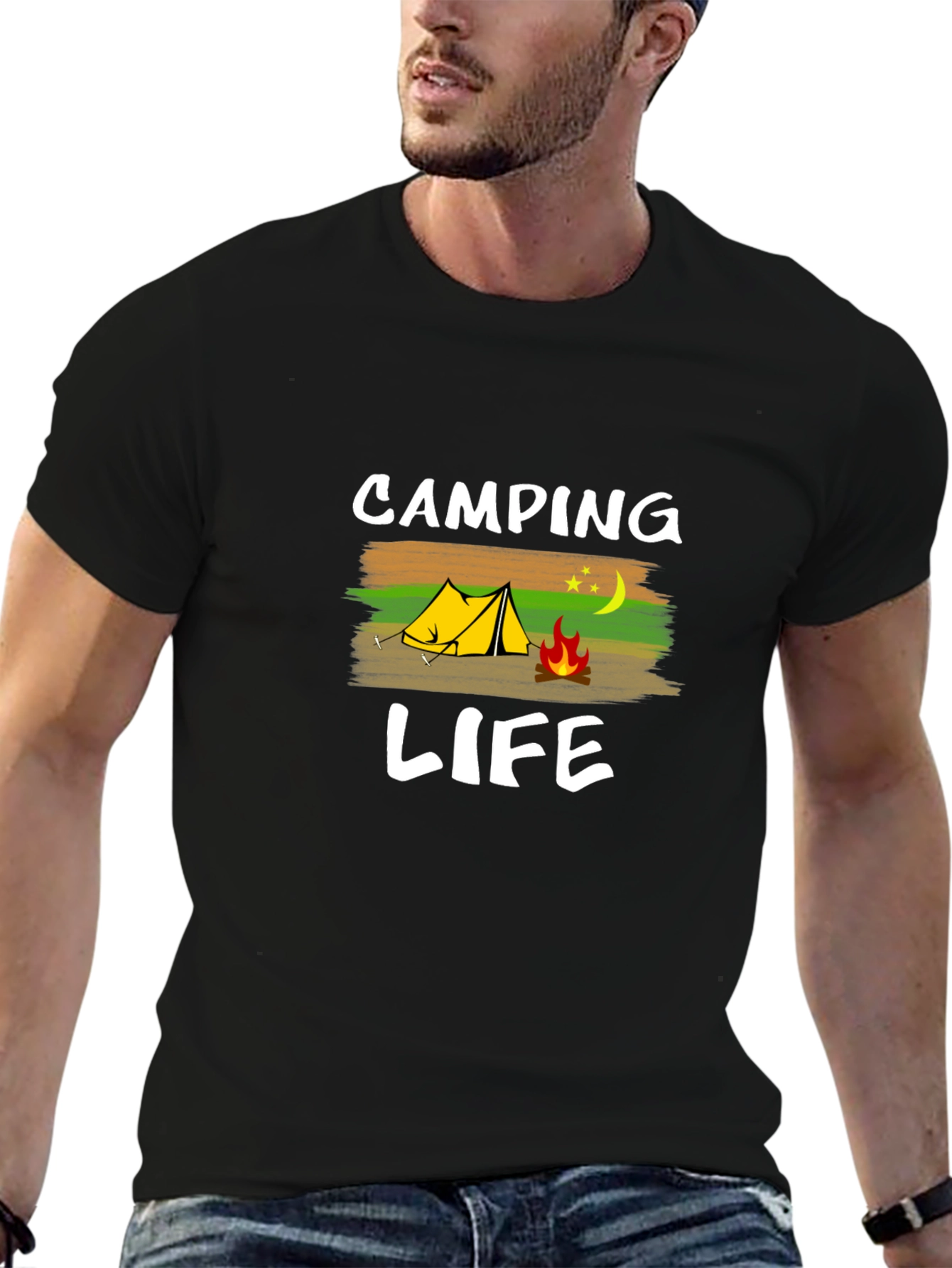 Camping Life Graphic Tee - Outdoor Adventure Shirt