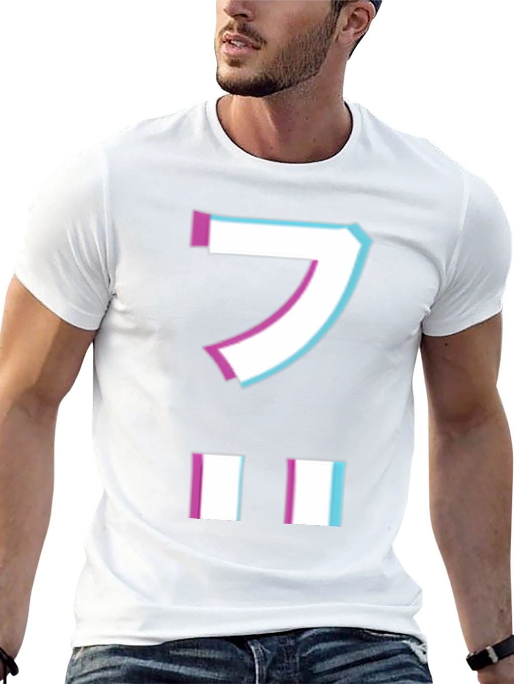 Retro Japanese Character Graphic Tee - Black
