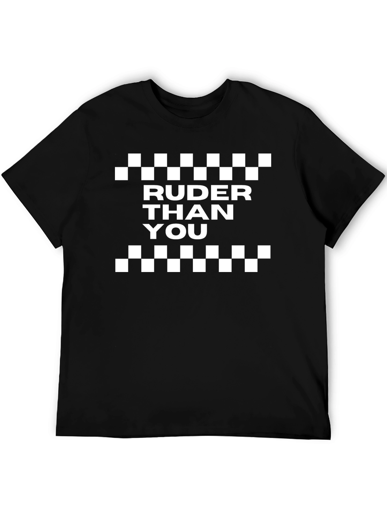 Ruder Than You Black Graphic Tee
