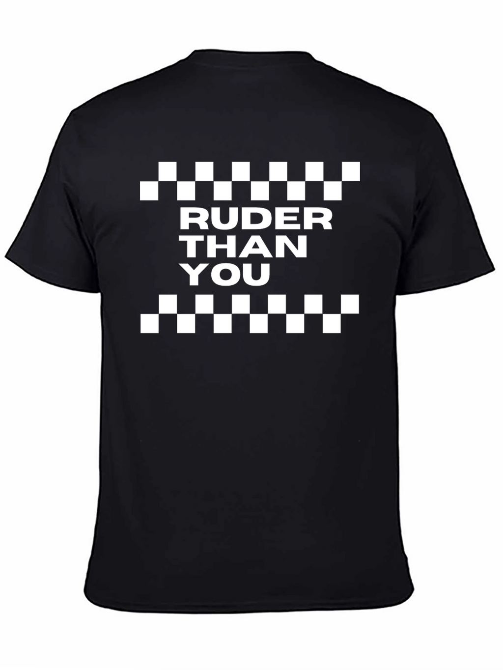 Ruder Than You Black Graphic Tee