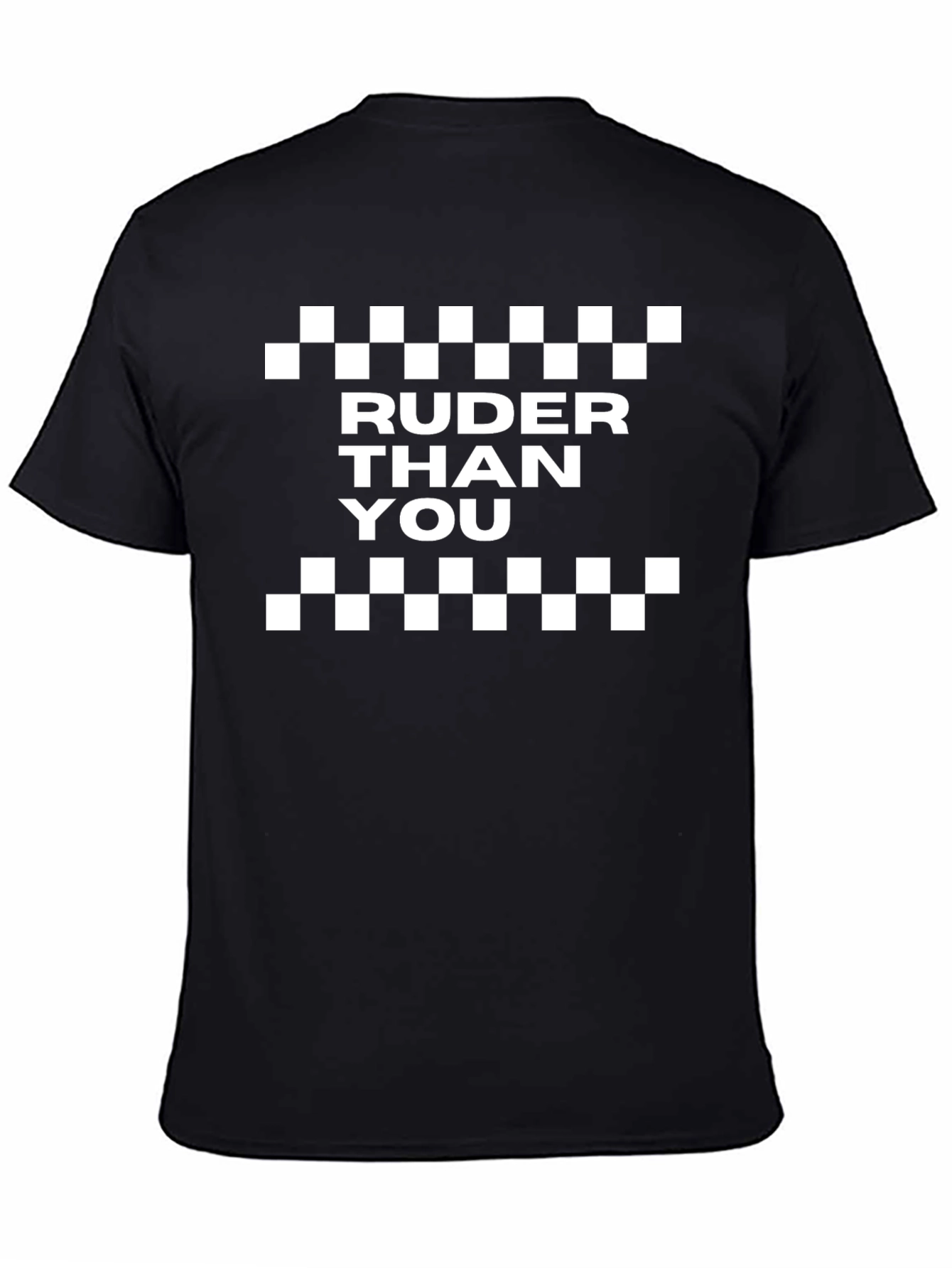 Ruder Than You Black Graphic Tee