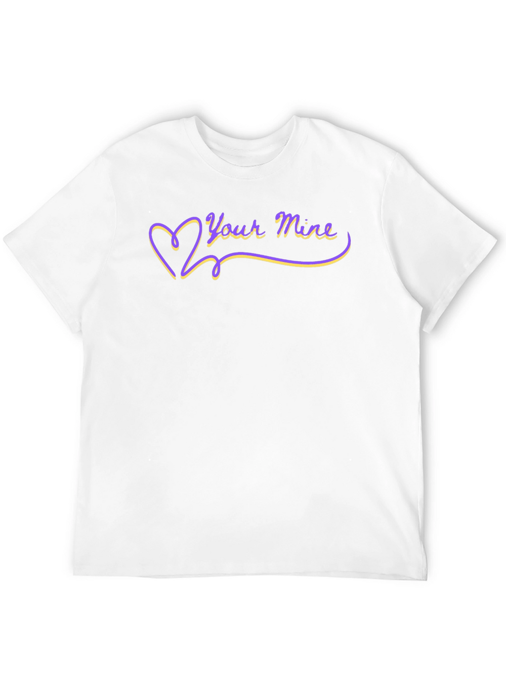 Your Mine Heart Graphic Tee - Black