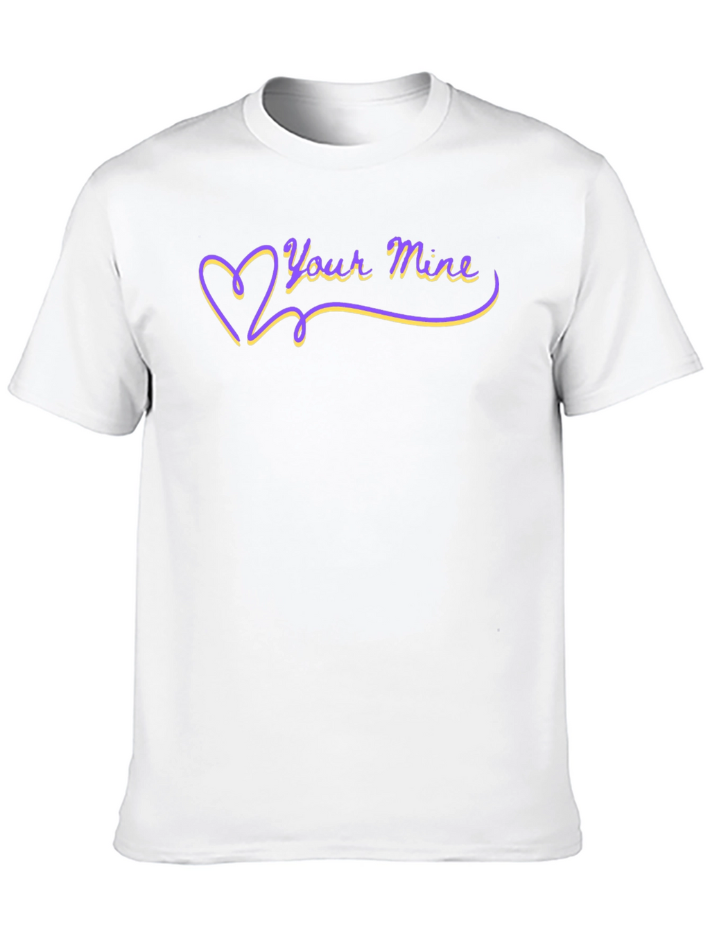 Your Mine Heart Graphic Tee - Black