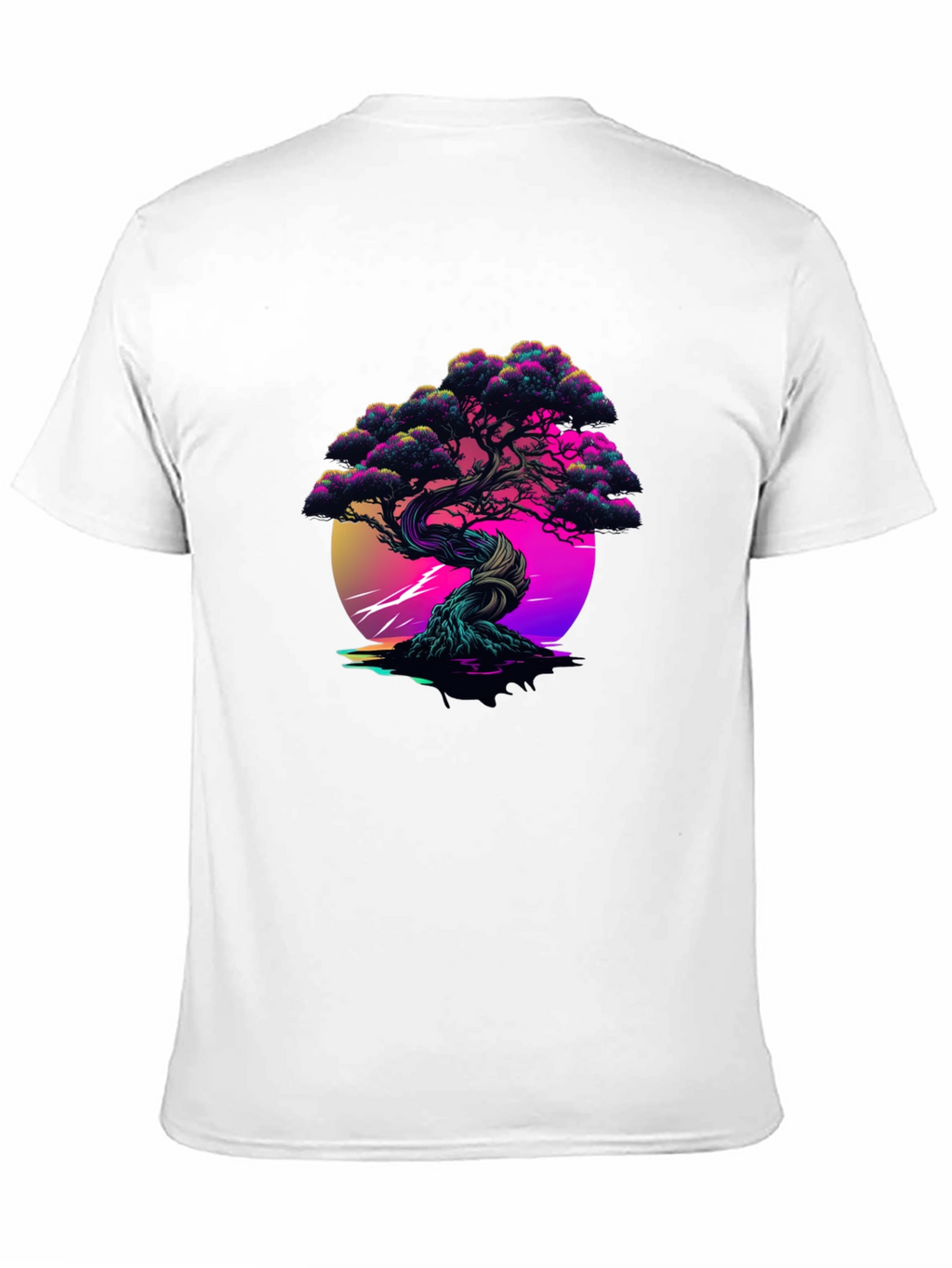 Vaporwave Bonsai Black Tee
