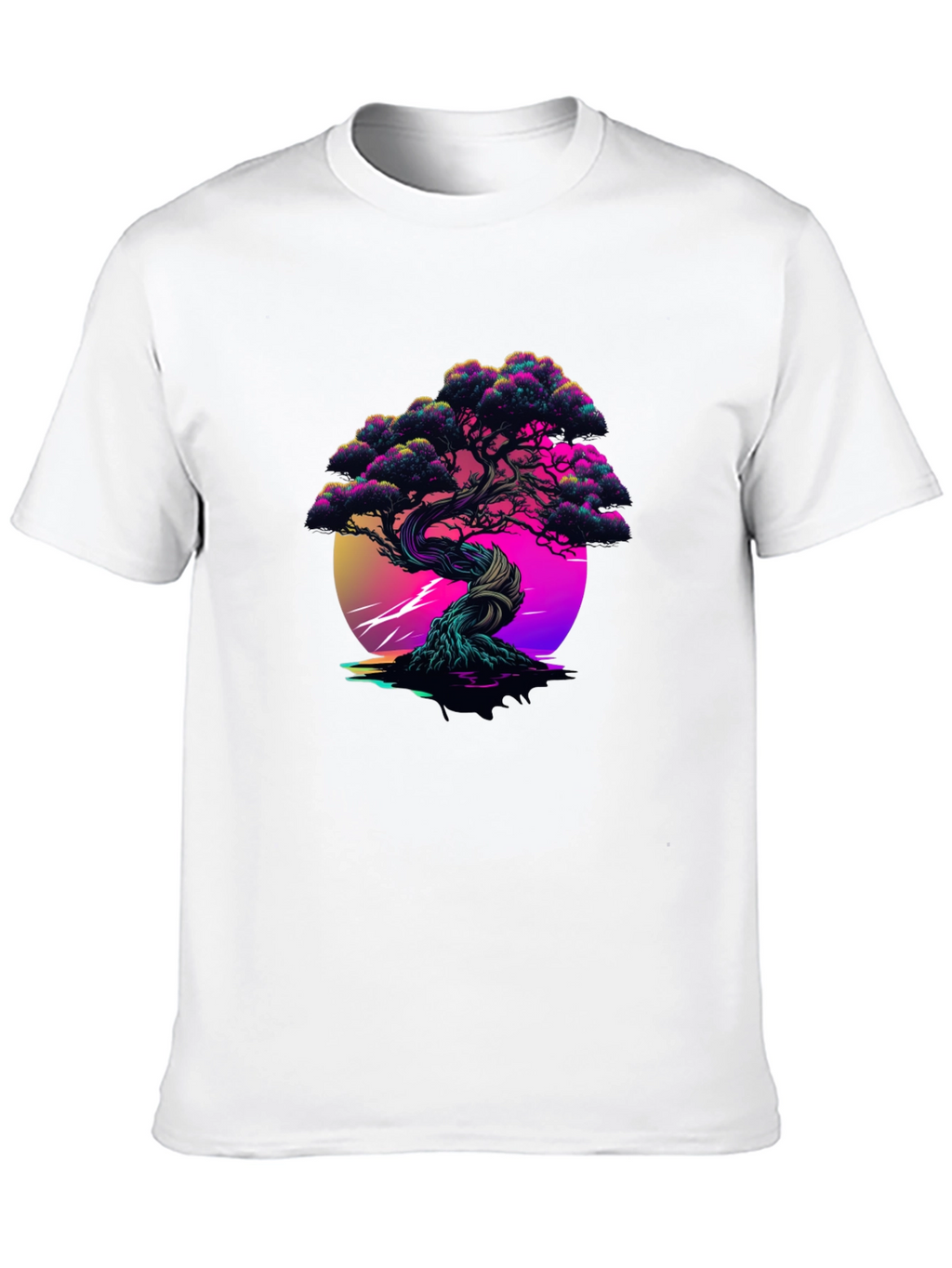 Vaporwave Bonsai Black Tee