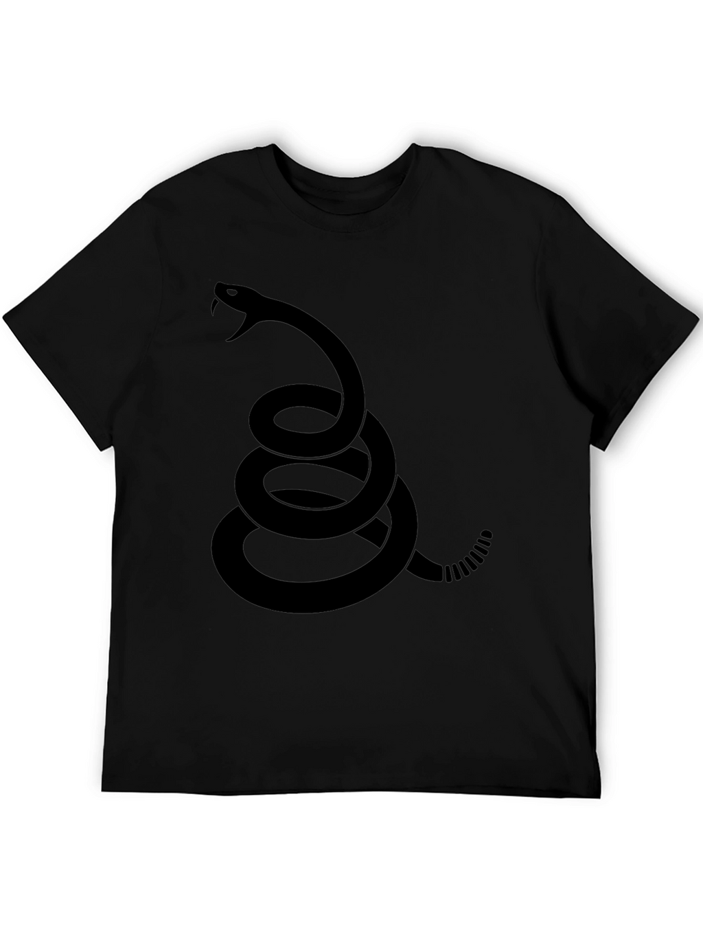Black Dont Tread On Me Snake T-Shirt