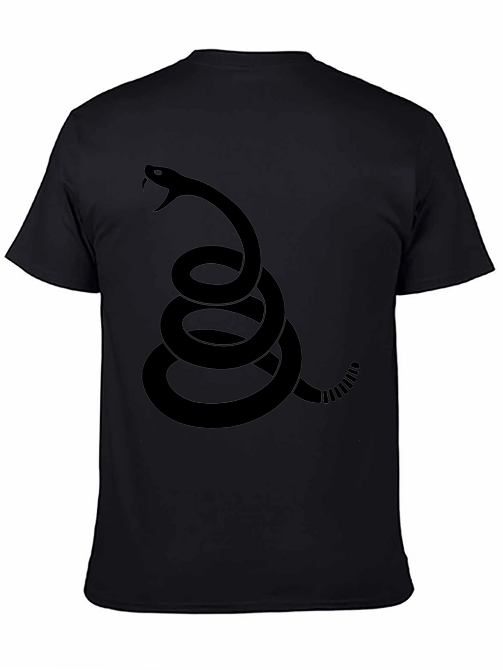 Black Dont Tread On Me Snake T-Shirt