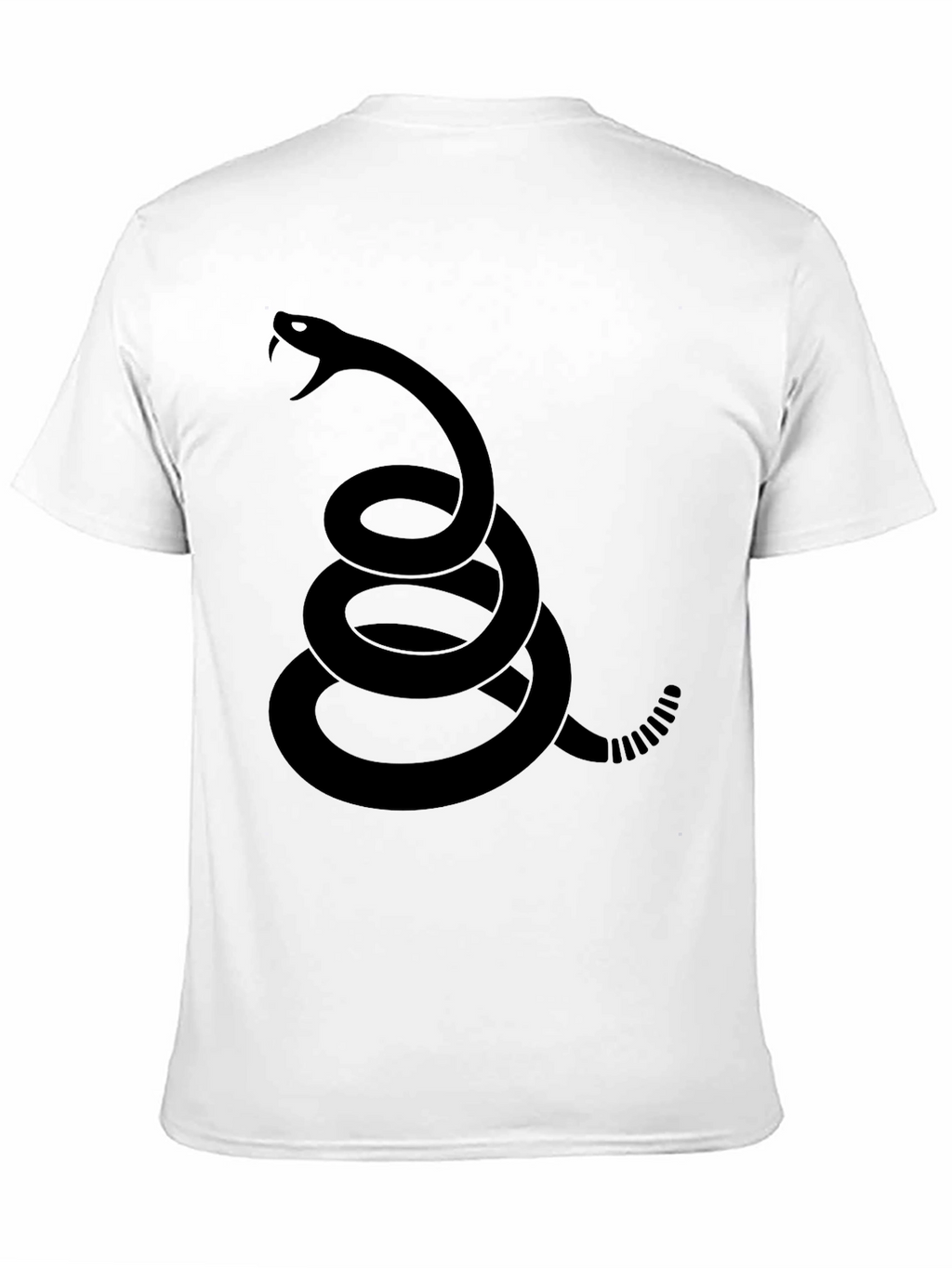 Black Dont Tread On Me Snake T-Shirt