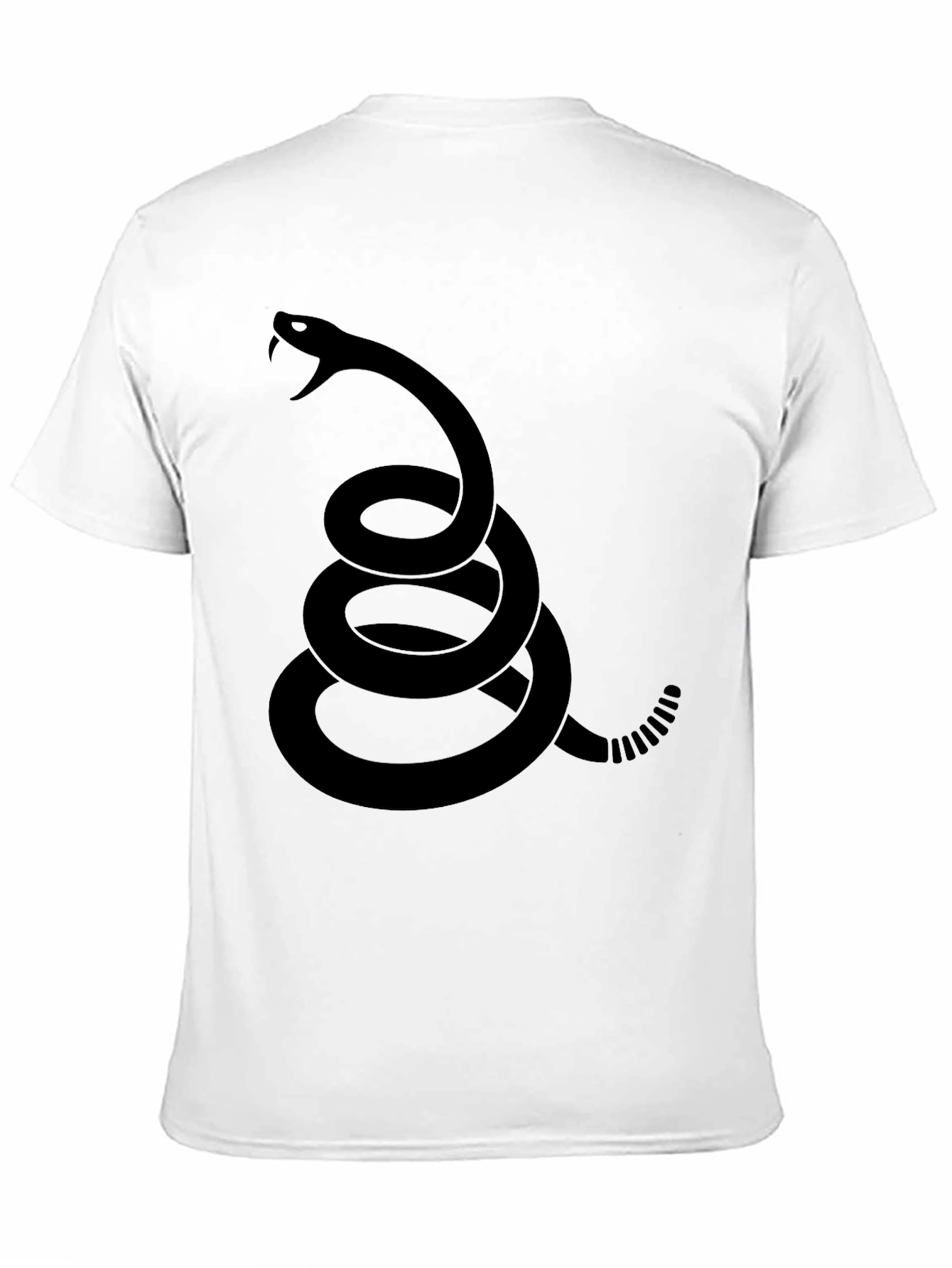 Black Dont Tread On Me Snake T-Shirt