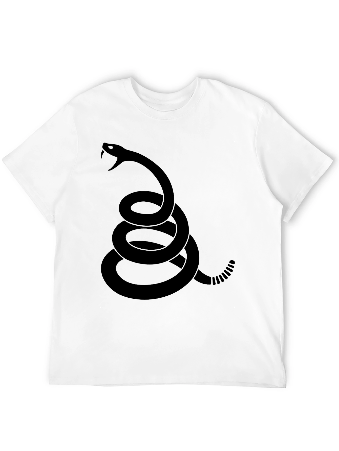 Black Dont Tread On Me Snake T-Shirt