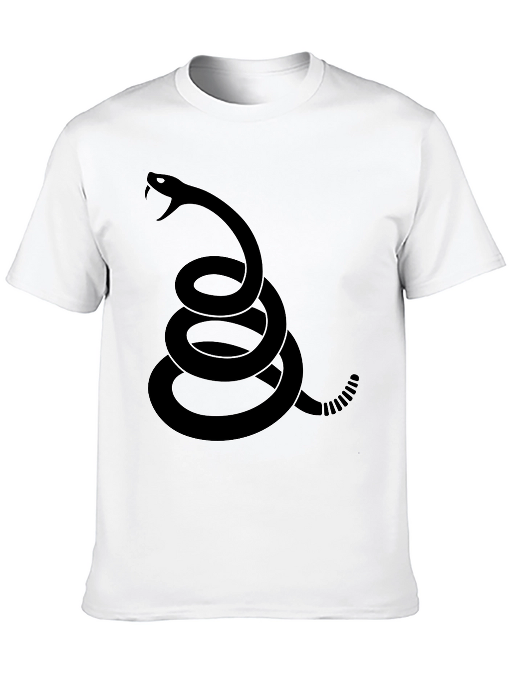Black Dont Tread On Me Snake T-Shirt