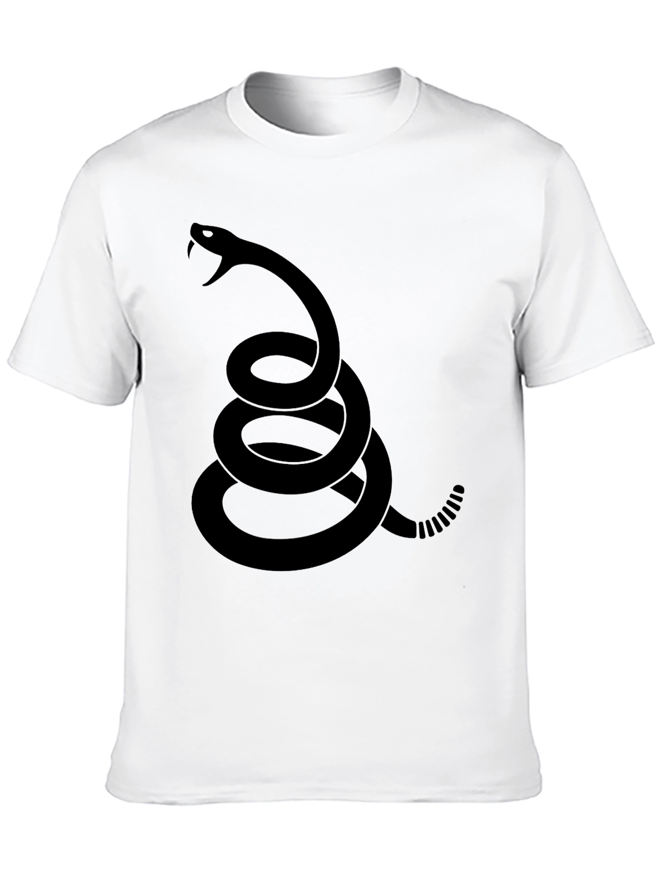 Black Dont Tread On Me Snake T-Shirt
