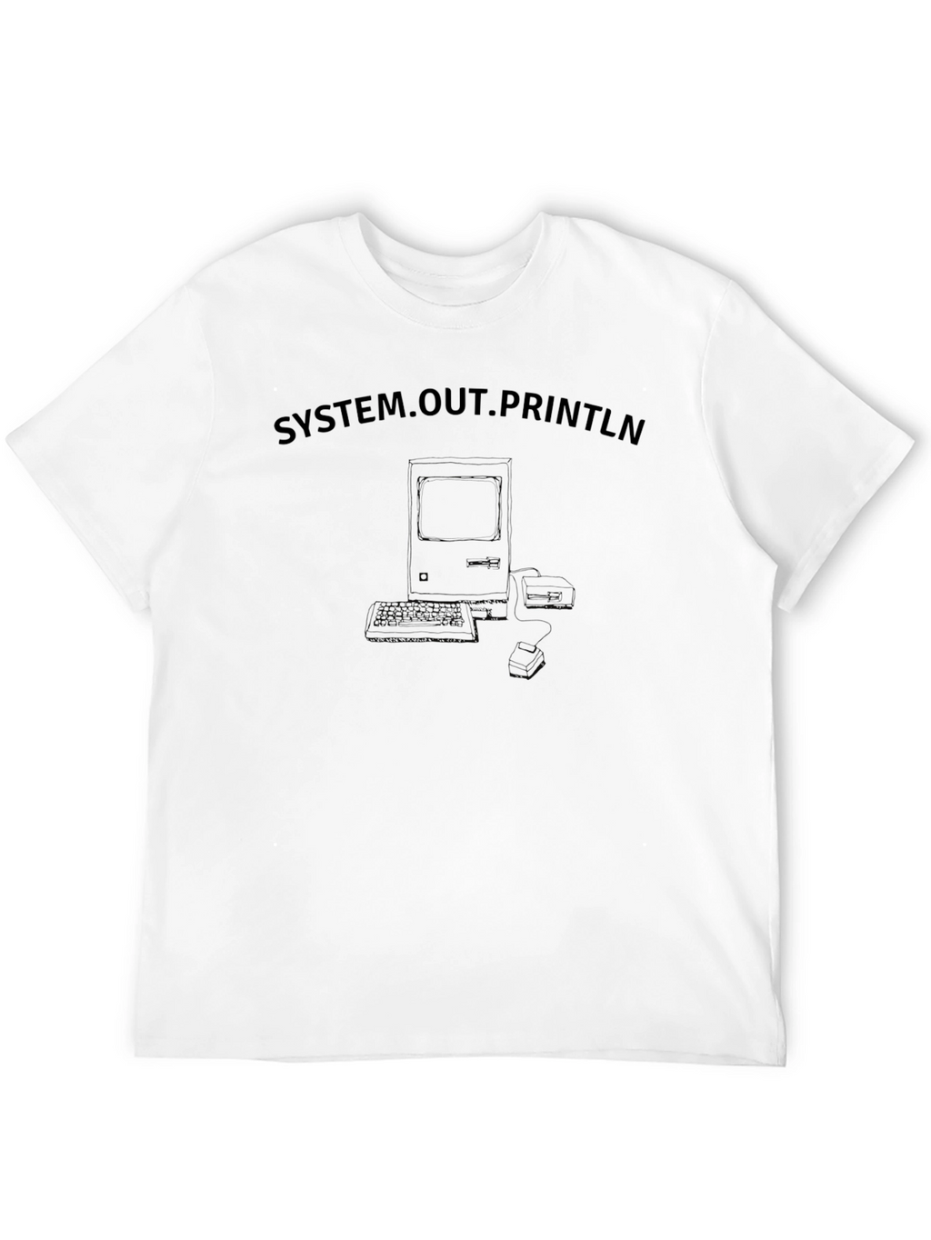 System.out.Println Retro Computer T-Shirt