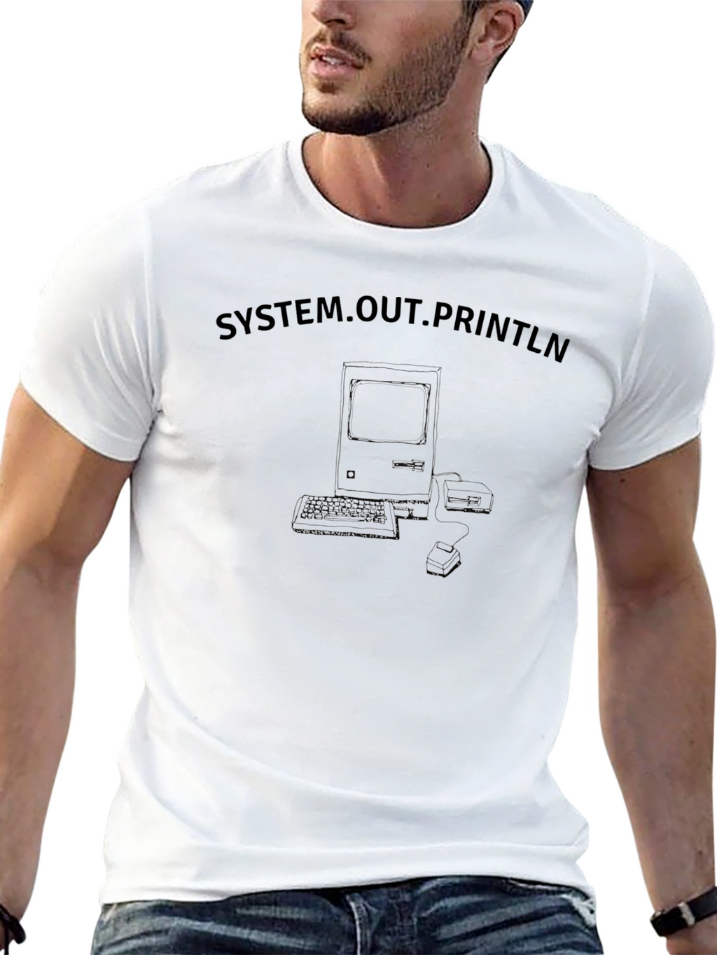 System.out.Println Retro Computer T-Shirt