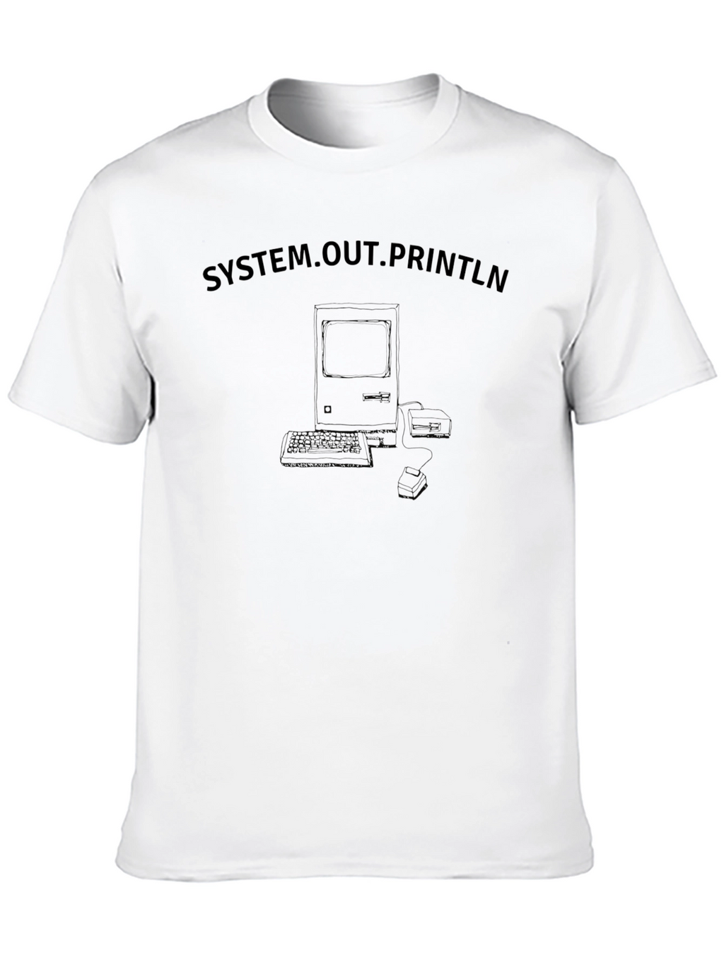 System.out.Println Retro Computer T-Shirt