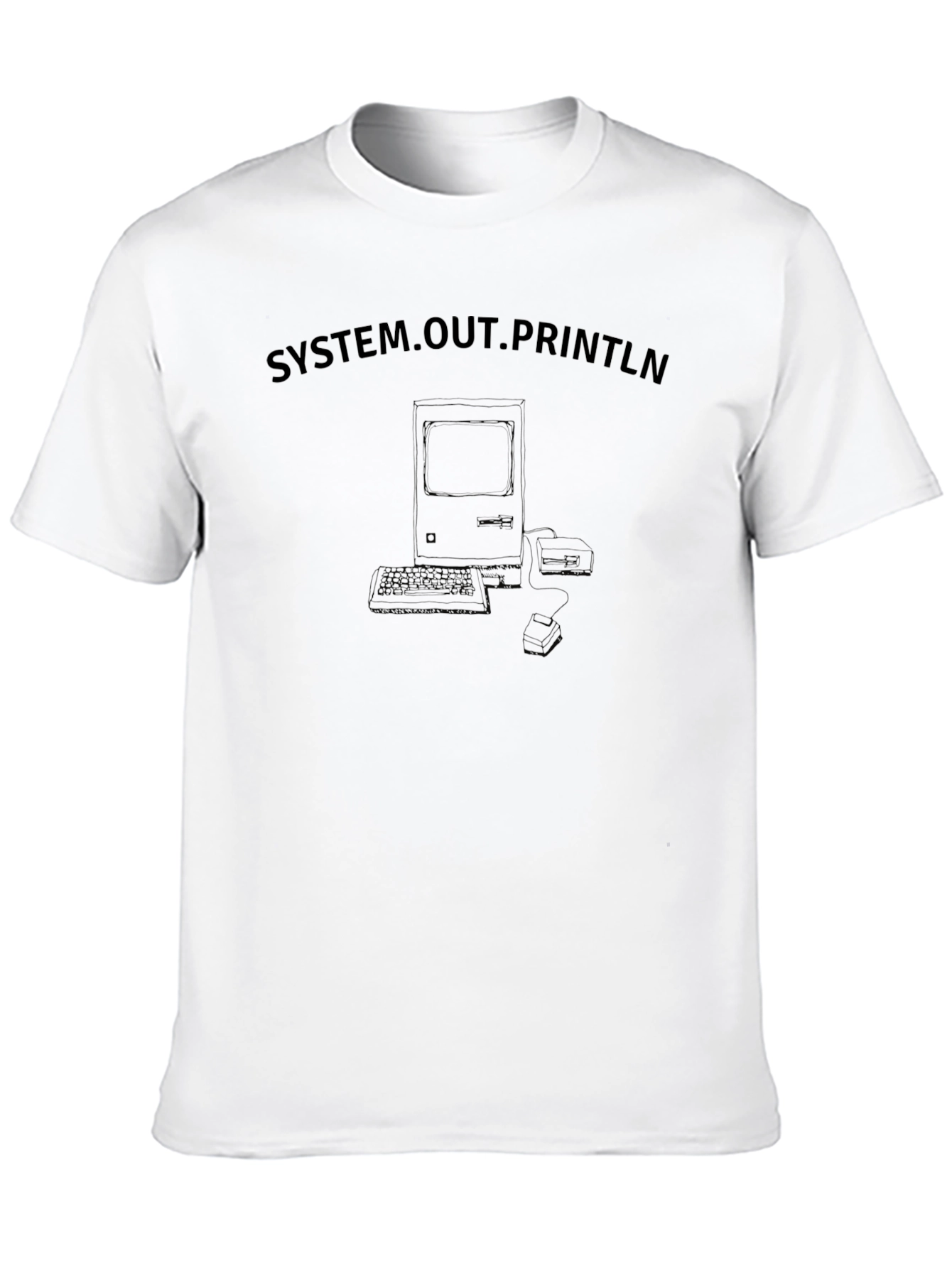 System.out.Println Retro Computer T-Shirt