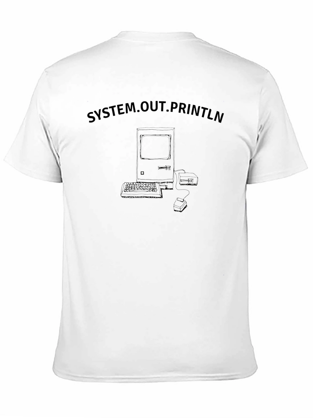 System.out.Println Retro Computer T-Shirt