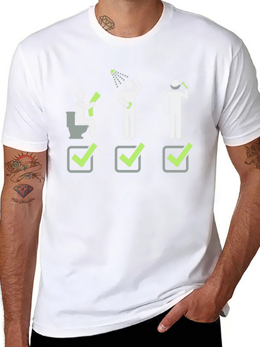 Funny Daily Routine T-Shirt