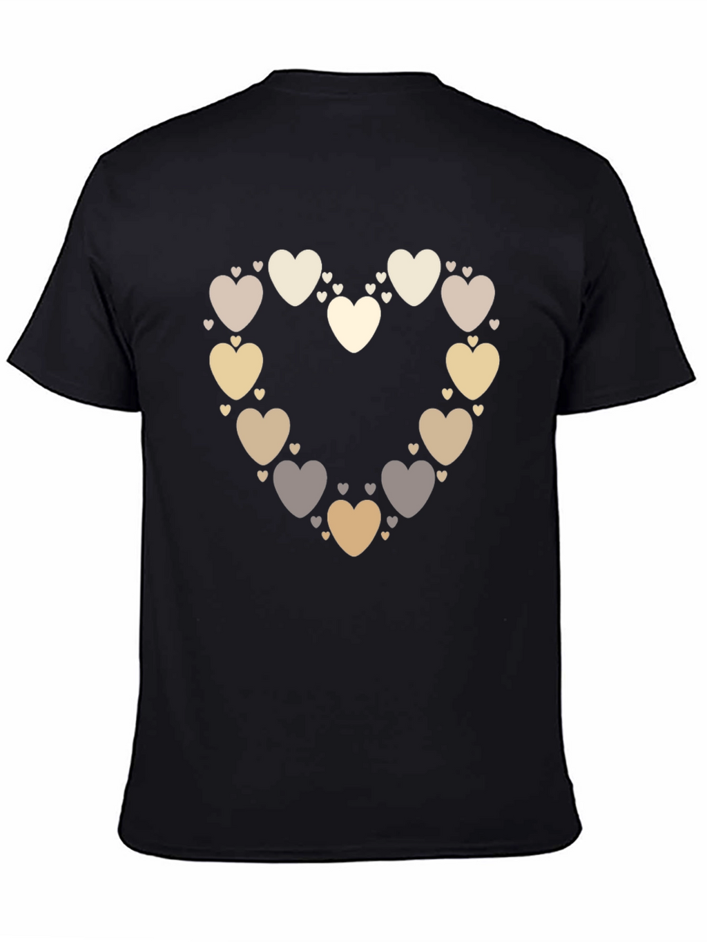 Heart of Hearts Graphic Tee - Black Casual Shirt