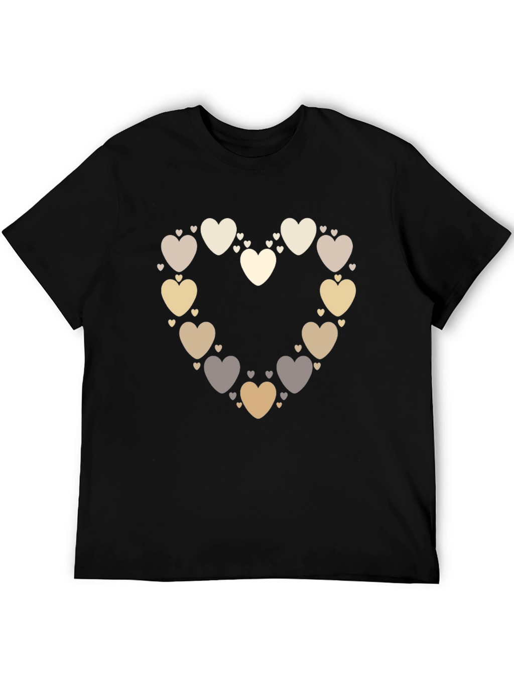 Heart of Hearts Graphic Tee - Black Casual Shirt