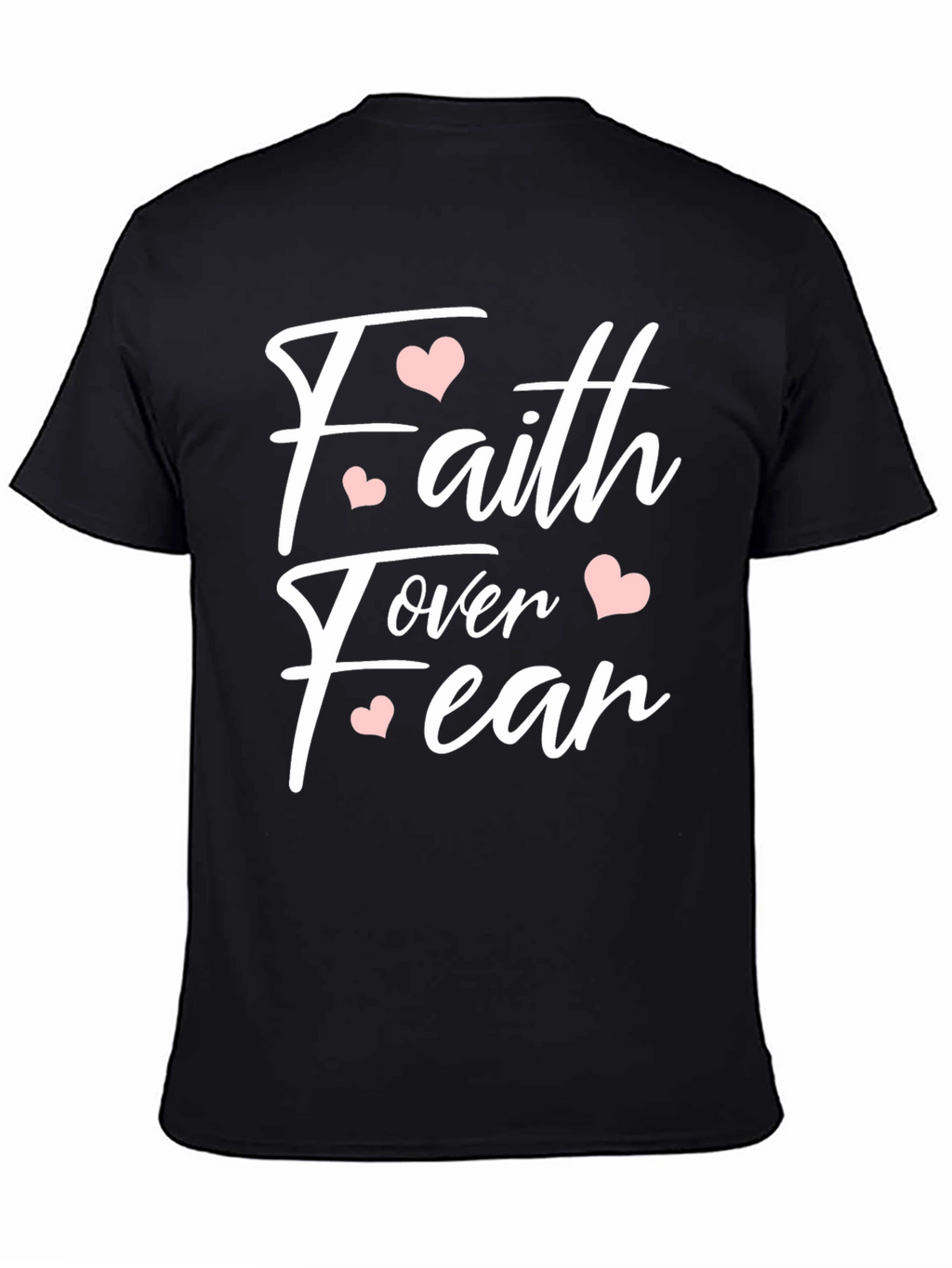 Faith Over Fear Heart Graphic T-Shirt