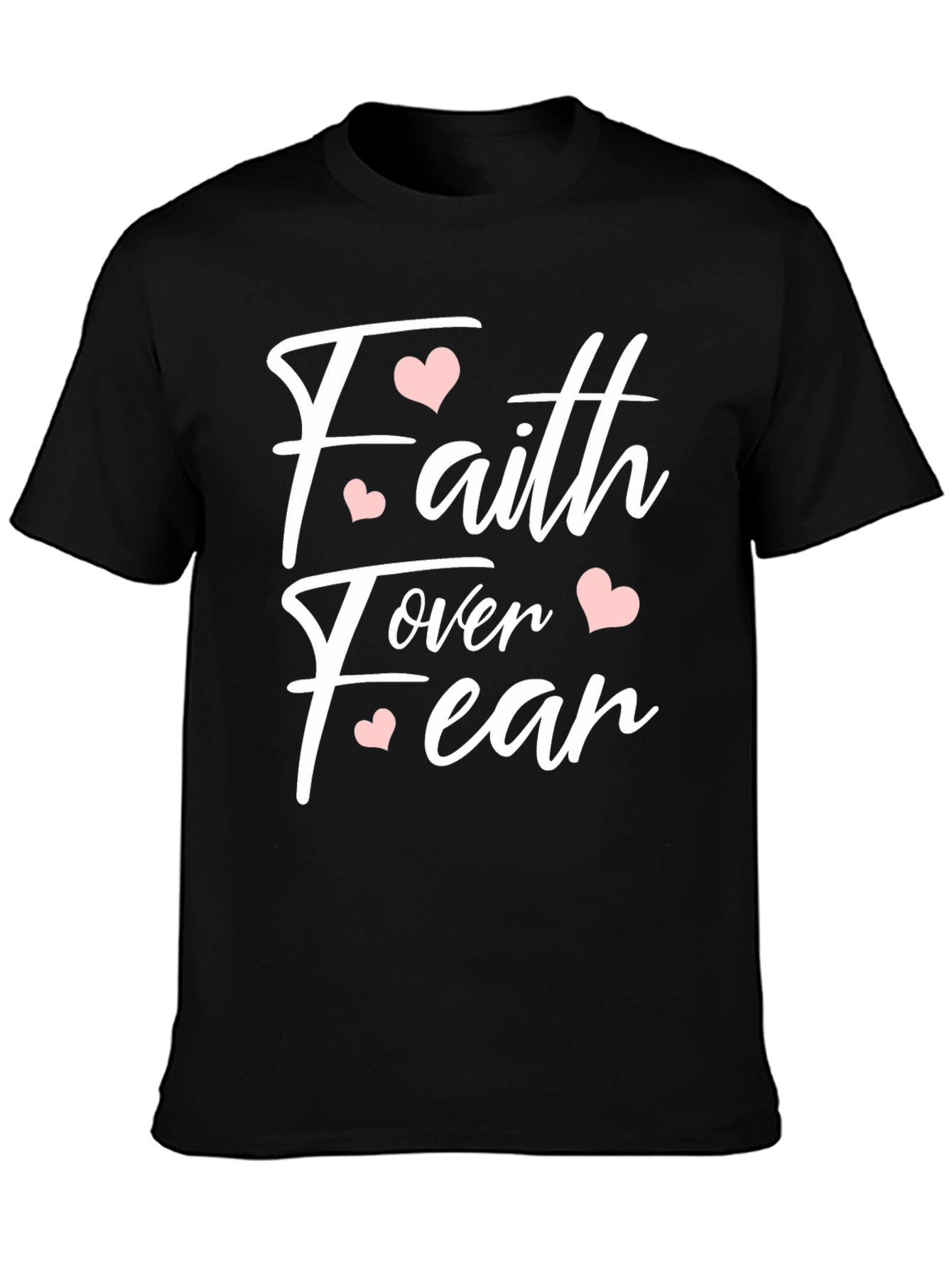 Faith Over Fear Heart Graphic T-Shirt