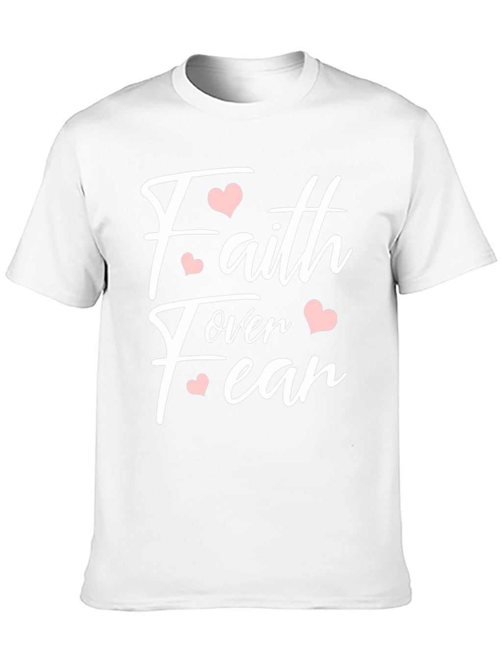 Faith Over Fear Heart Graphic T-Shirt