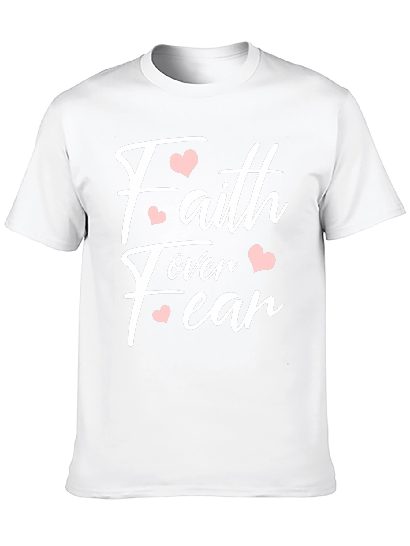 Faith Over Fear Heart Graphic T-Shirt