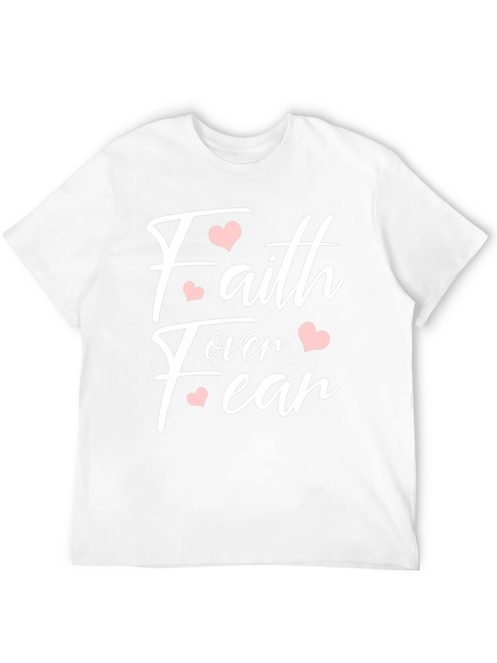 Faith Over Fear Heart Graphic T-Shirt