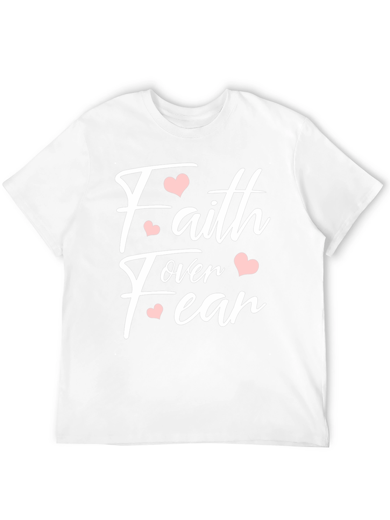Faith Over Fear Heart Graphic T-Shirt