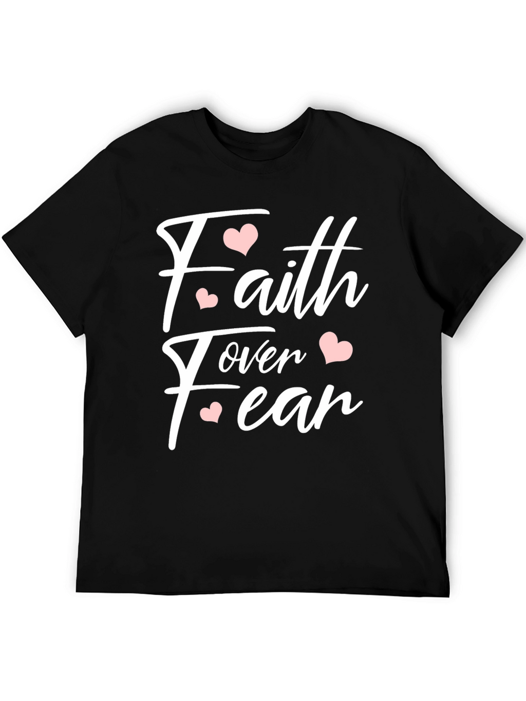 Faith Over Fear Heart Graphic T-Shirt