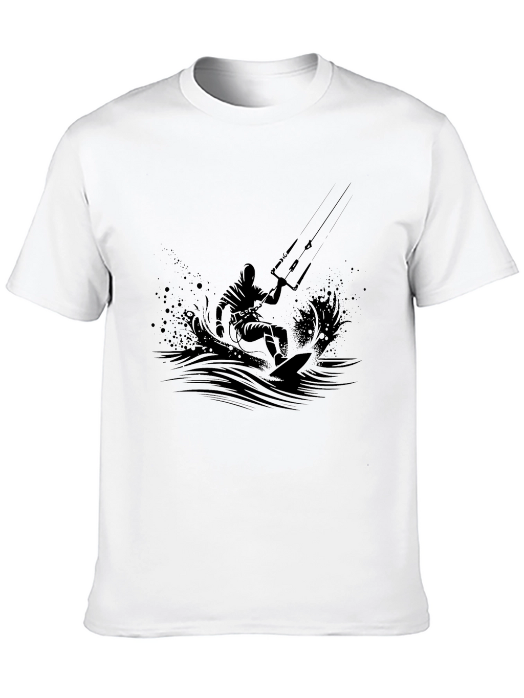 Black Kitesurfing Graphic Tee