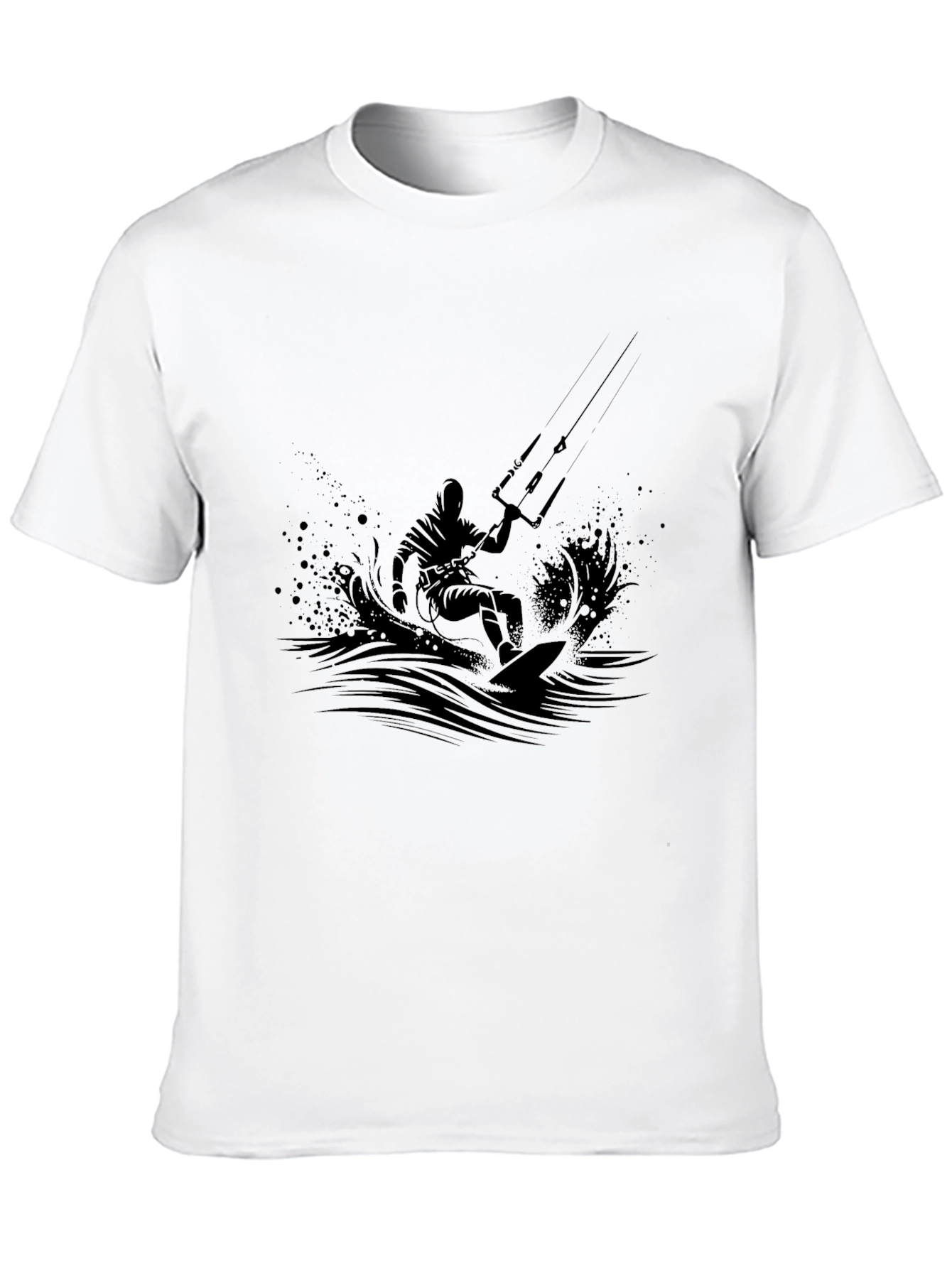 Black Kitesurfing Graphic Tee