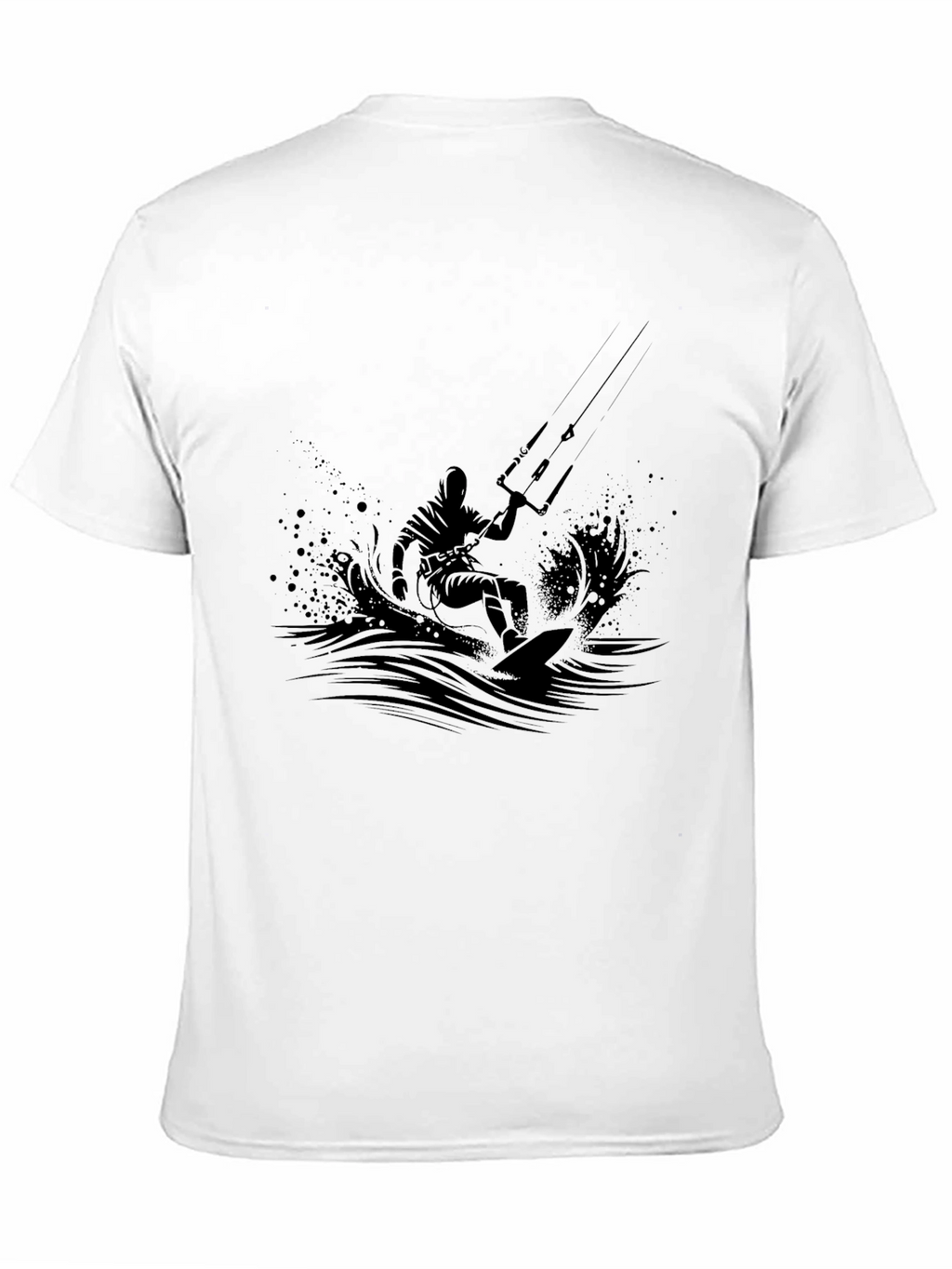 Black Kitesurfing Graphic Tee