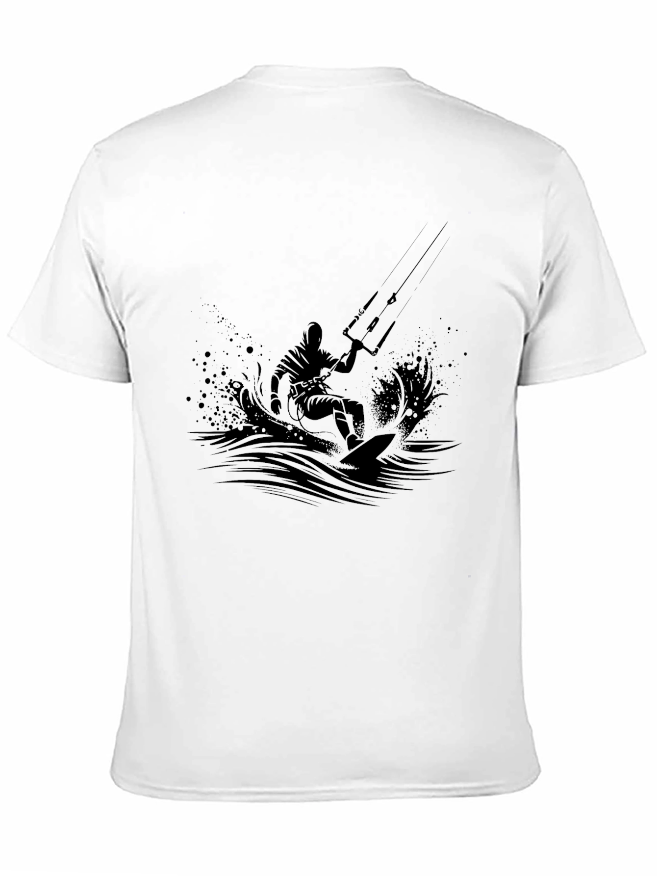 Black Kitesurfing Graphic Tee