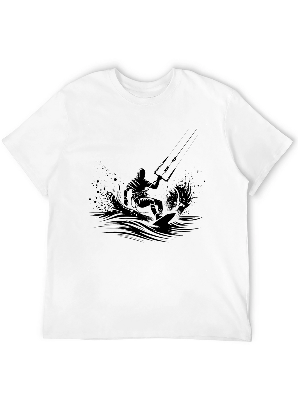 Black Kitesurfing Graphic Tee