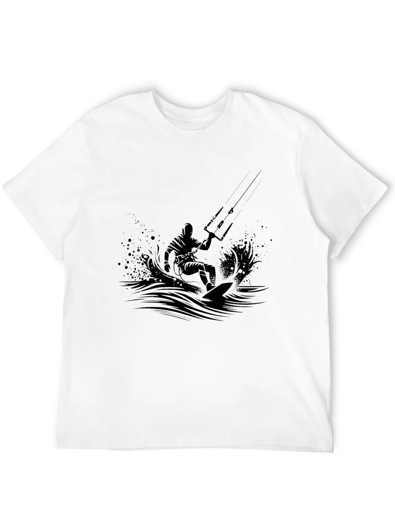 Black Kitesurfing Graphic Tee