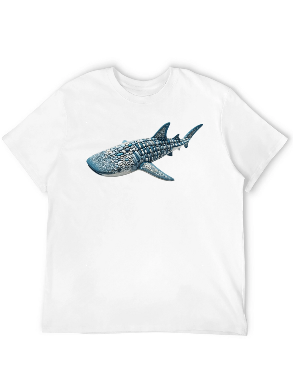 Whale Shark Graphic Tee - Black Cotton T-Shirt