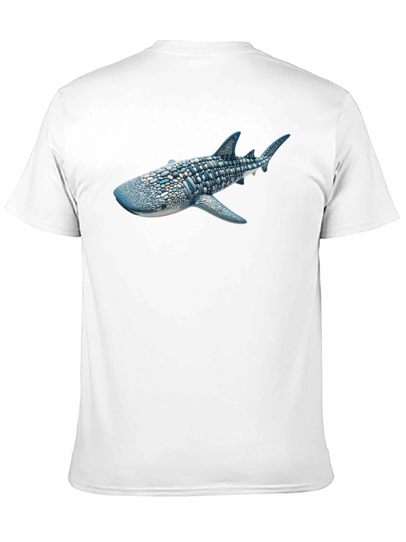 Whale Shark Graphic Tee - Black Cotton T-Shirt