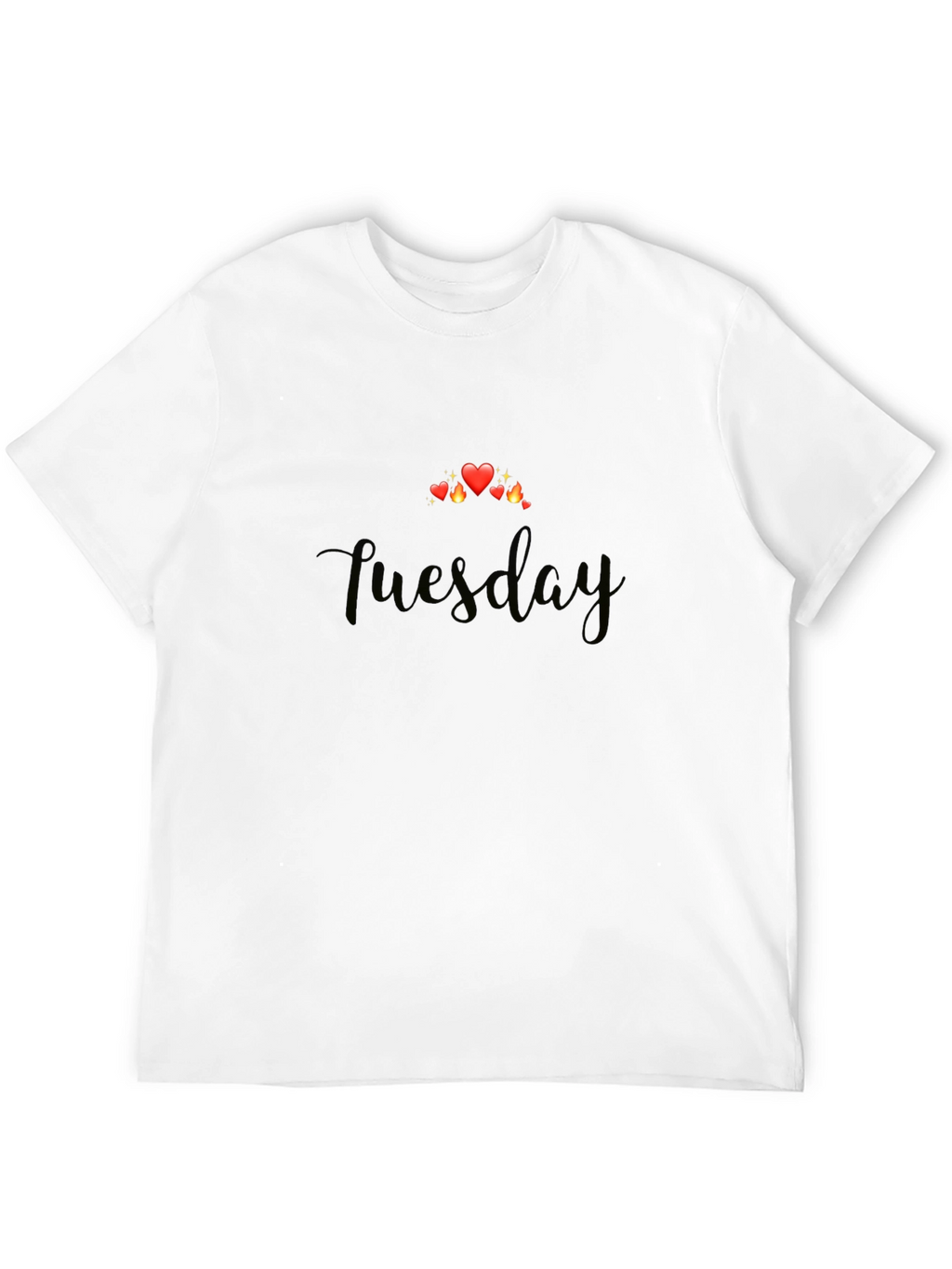 Tuesday Hearts Graphic T-Shirt - Soft Black Tee