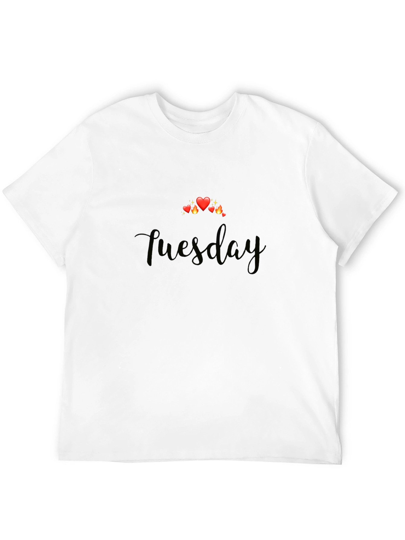 Tuesday Hearts Graphic T-Shirt - Soft Black Tee