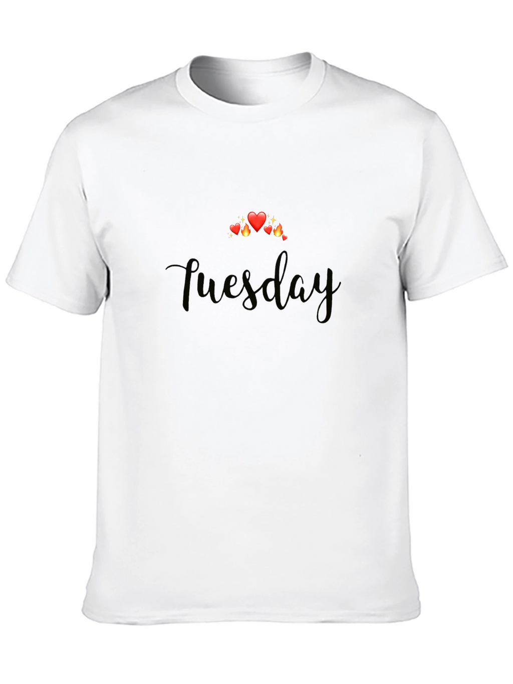 Tuesday Hearts Graphic T-Shirt - Soft Black Tee