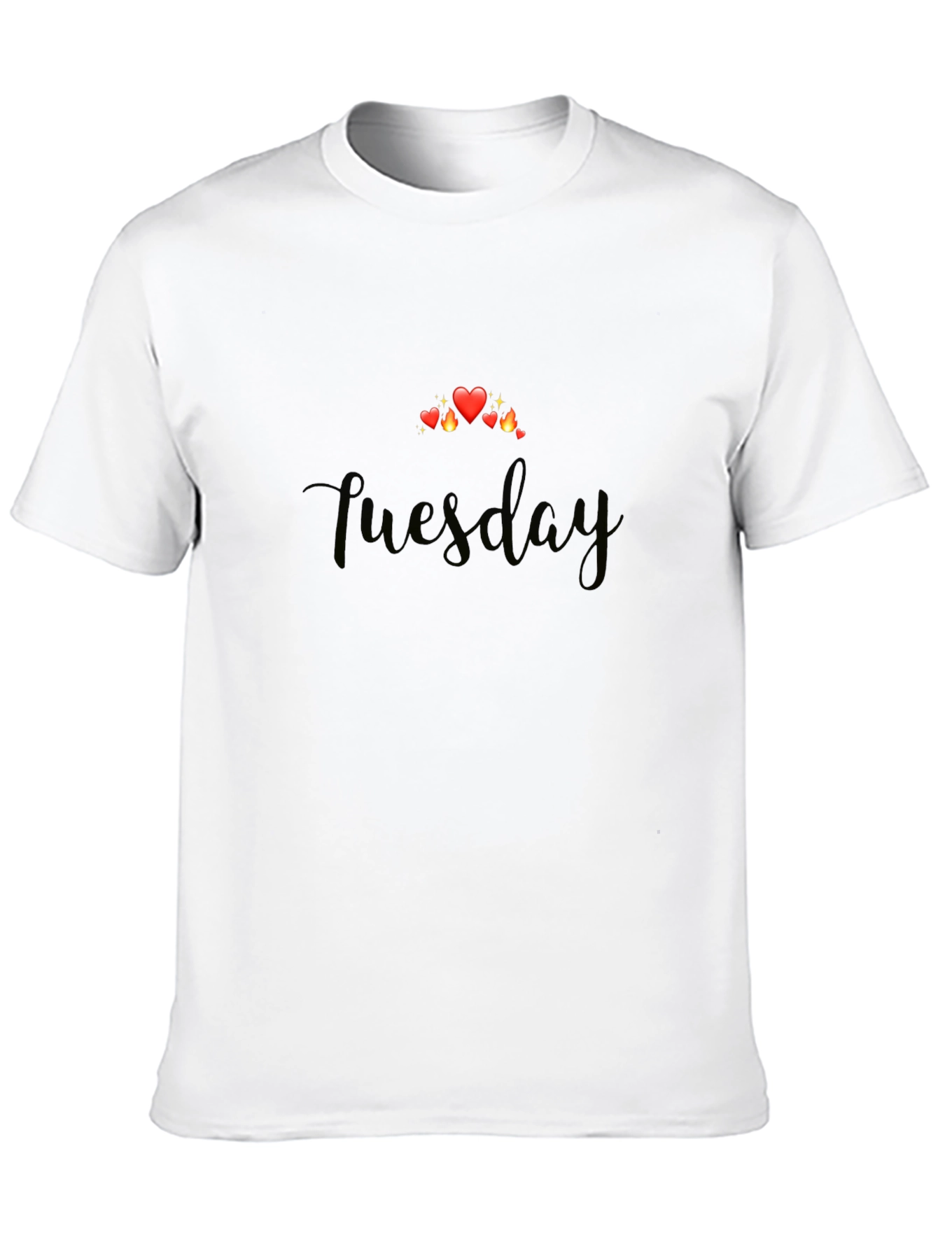 Tuesday Hearts Graphic T-Shirt - Soft Black Tee