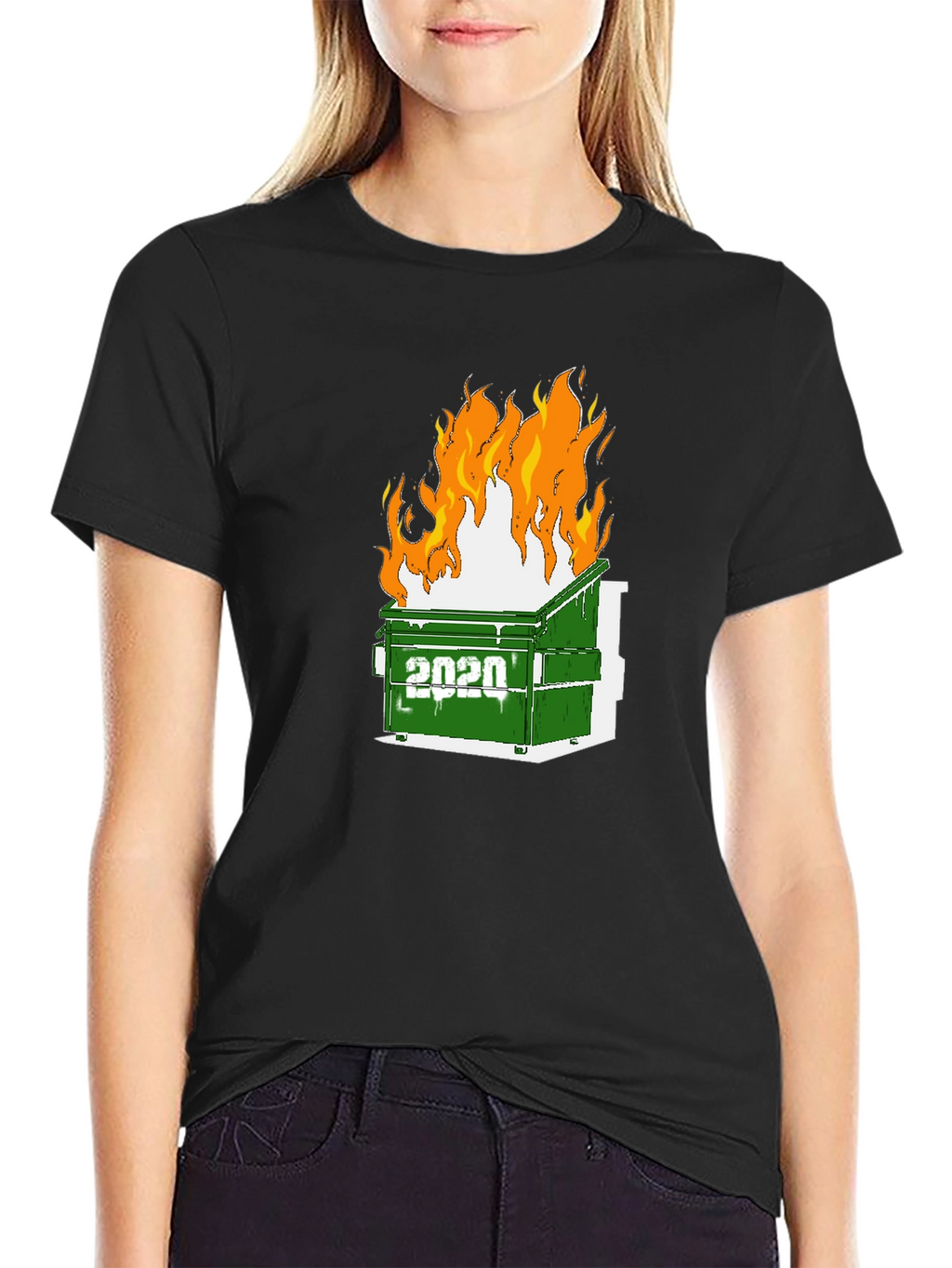 2020 Dumpster Fire Graphic Tee - Unisex Black T-Shirt