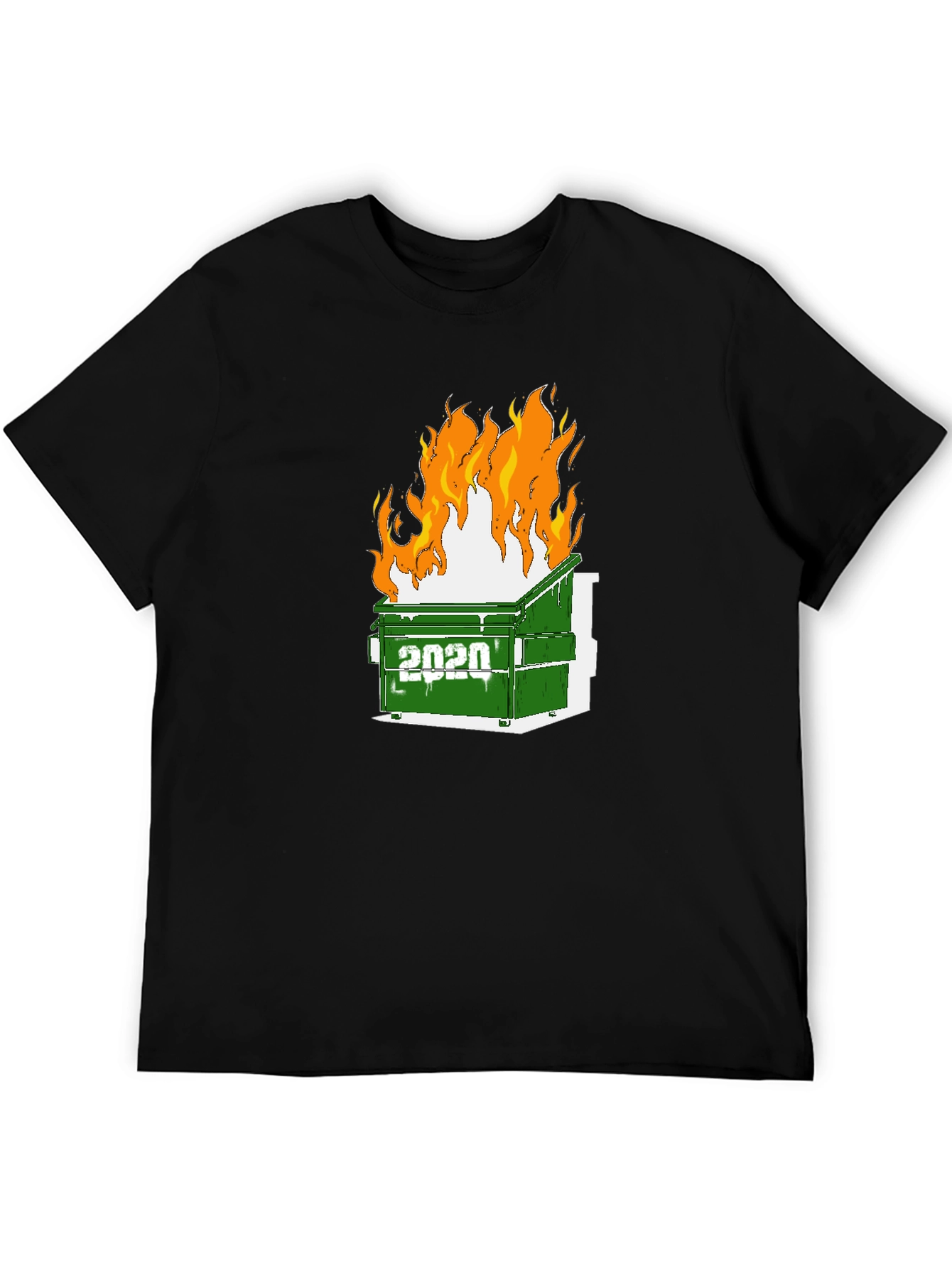 2020 Dumpster Fire Graphic Tee - Unisex Black T-Shirt