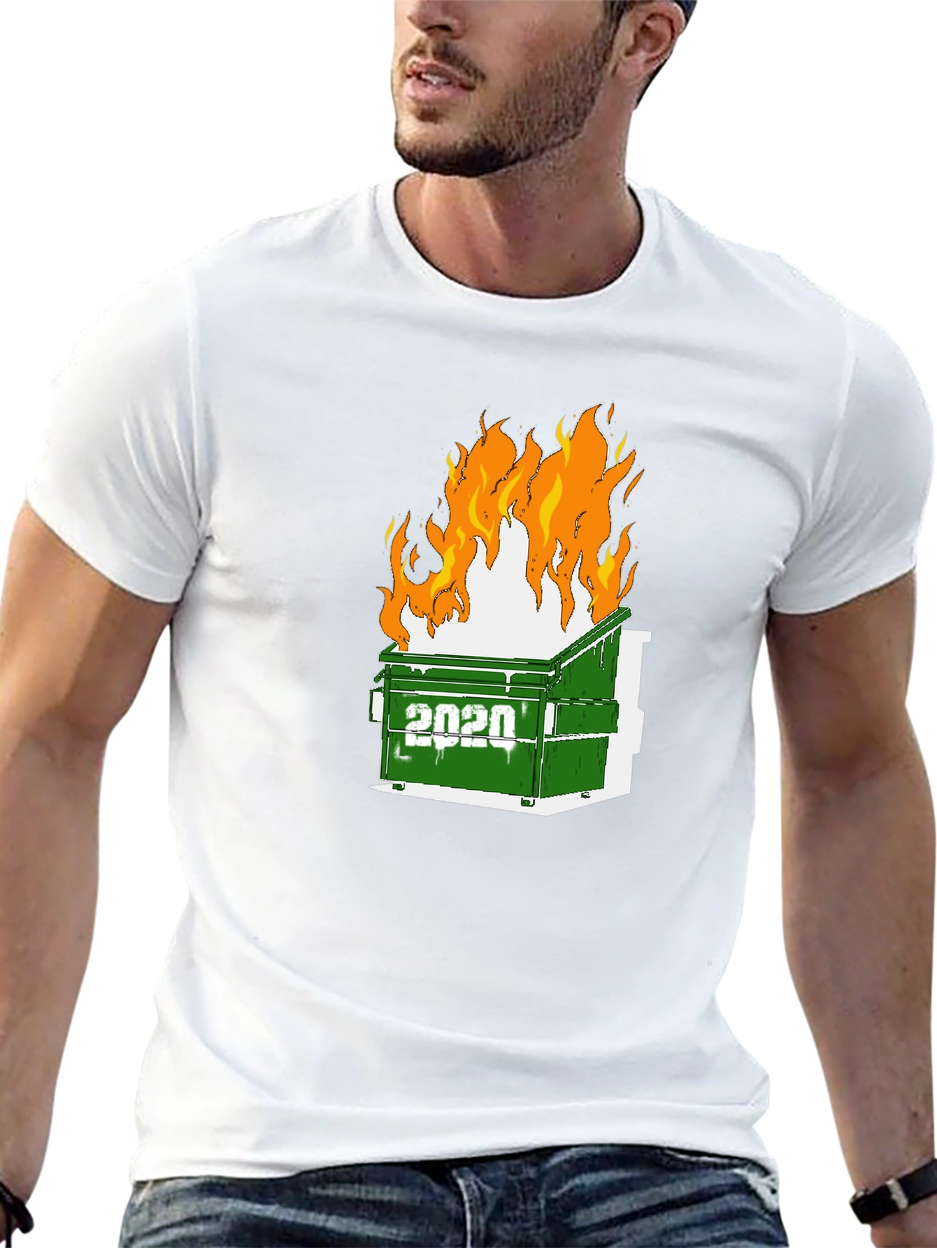 2020 Dumpster Fire Graphic Tee - Unisex Black T-Shirt